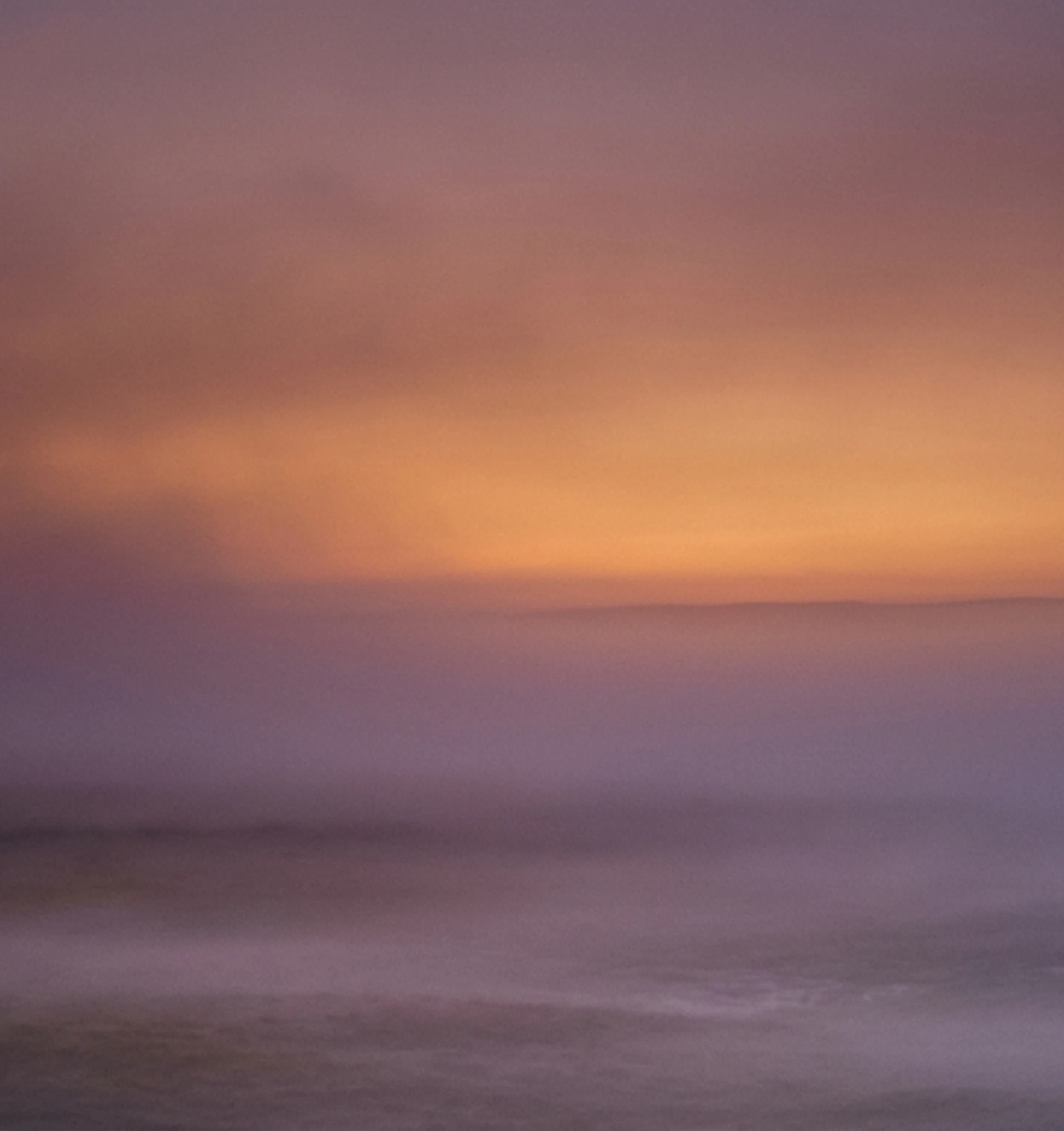 Evening horizon at half-light